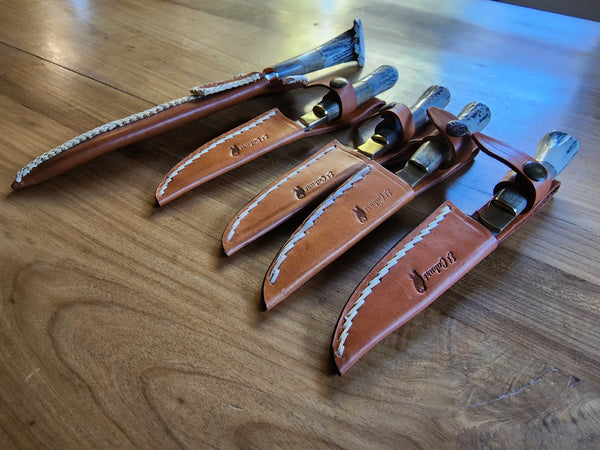 4 Steak Knives + 1 Carving Knife Argentine Gaucho STEAK Knives Set  Stainless Steel  Mission Argentina.