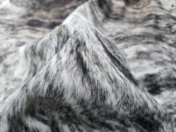 XXL Cowhide Rug GRAY BRINDLE Peau de Vache  Piel de Vaca Cow Hide Rug