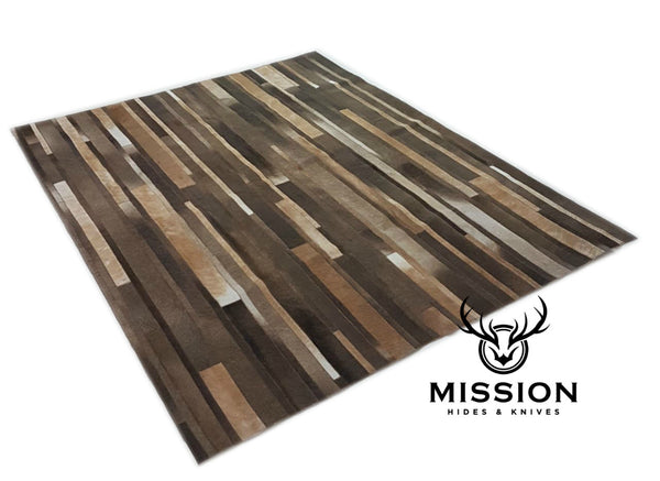 Cowhide Rug.  STRIPES 1.4 X 1.8M  Peau de Vache. Piel de Vaca Cow Hide Rug Cow Skin