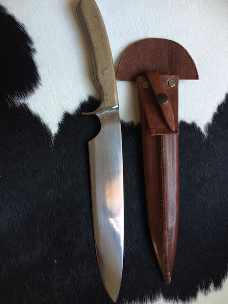 Argentine Gaucho Wood  Carving Knife. Stainless Steel 420 Mo Va. Mission Argentina. 11" Blade