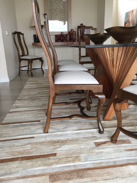 Cowhide Rug ZEBRA Black&White XL 2.4m x 1.8m Peau de Vache Imprimée  Piel de Vaca Impresa Cebra