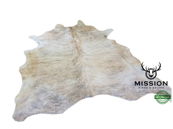 GRAY LARGE Cowhide Rug Peau de Vache Cow Hide Fur