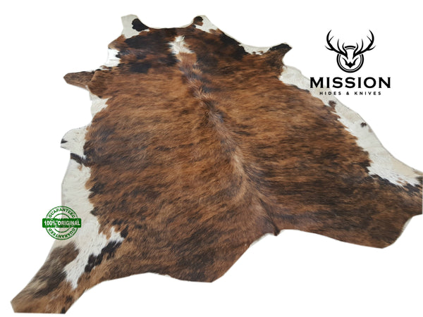 LARGE BRINDLE GORGEOUS Cowhide Rug Peau de Vache. Piel de Vaca