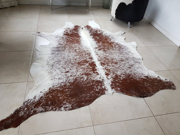 SALT & PEPPER Cowhide Rug L Peau de Vache. Piel de Vaca