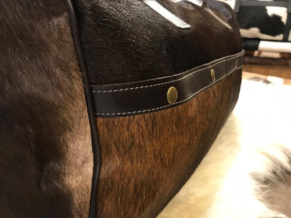 Cowhide Traveller Bag, Weekender Cowhide Bag