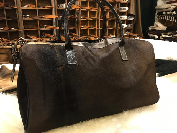 Cowhide Traveller Bag, Weekender Cowhide Bag