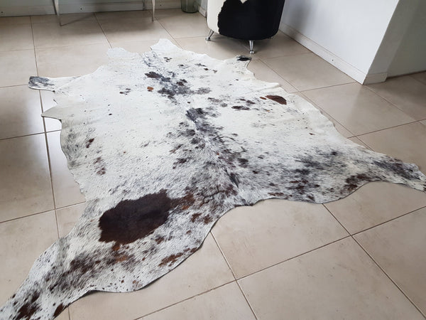SALT & PEPPER Cowhide Rug XL Amazing Cow Hide Rug