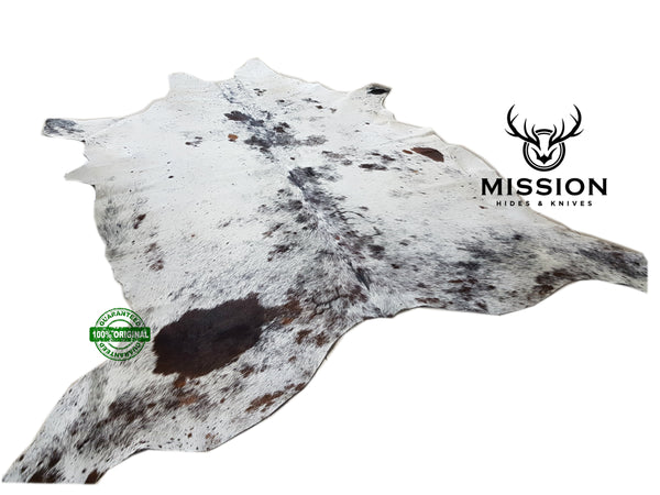 SALT & PEPPER Cowhide Rug XL Amazing Cow Hide Rug