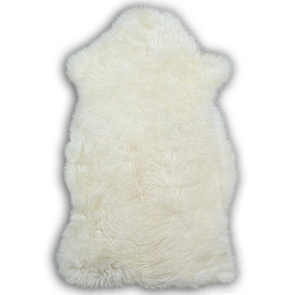 Sheepskin Rug Genuine. Amazing, Direct from Patagonia. 80 x 45 cm (2.6 x 1.5 ft)