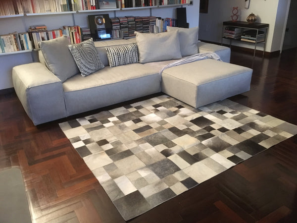 LARGE BRINDLE Cowhide Rug Gorgeous! Unique!  Peau de Vache Super Sale!!