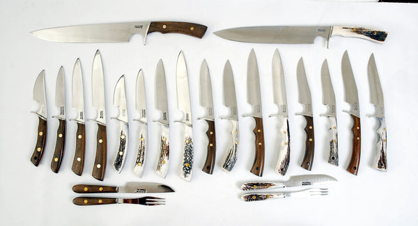Argentine Gaucho STEAK KNIVES SET Fork/Knives x 4 Stainless Steel  Mission Argentina.