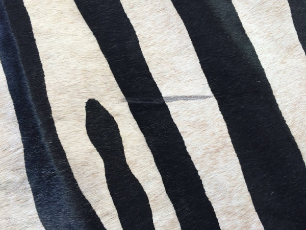 Cowhide Rug ZEBRA BLACK WHITE Unique!  a347 7.5 x 6.2 ft Tapi Peau de Vache imprimee