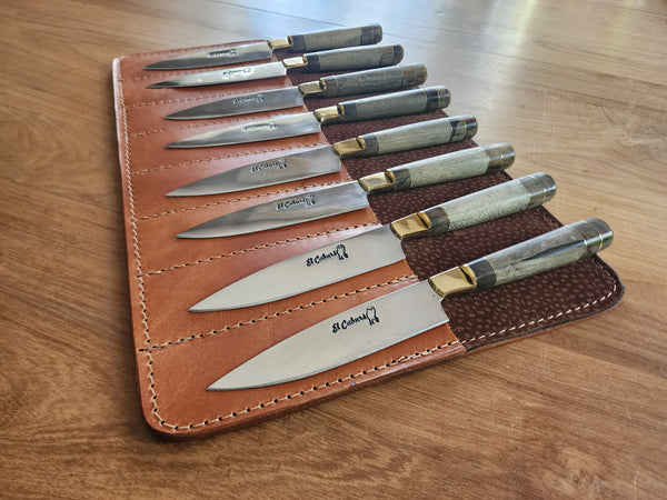 STEAK KNIVES SET x 8 Stainless Steel  Mission Argentina. C211x8