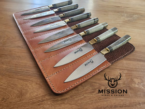 STEAK KNIVES SET x 8 Stainless Steel  Mission Argentina. C211x8