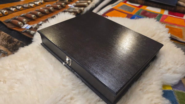 STEAK KNIVES SET x 6  Wooden Box Handmade  Premium Stainless Steel  Mission Argentina.