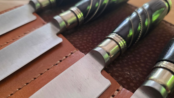 8 STEAK Knives Set AMAZING  Stainless Steel Gaucho Knives  Mission Argentina. Father Day