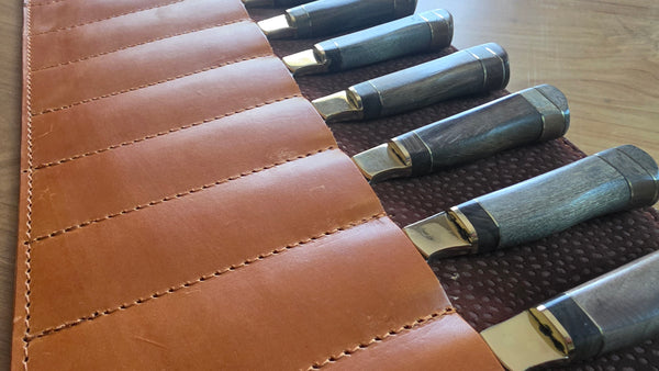 STEAK KNIVES SET x 12 Argentine Gaucho  Stainless Steel  Mission Argentina.