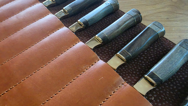 STEAK KNIVES SET x 12 Argentine Gaucho  Stainless Steel  Mission Argentina.