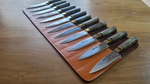 STEAK KNIVES SET x 12 Argentine Gaucho  Stainless Steel  Mission Argentina.