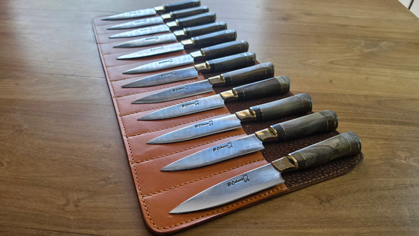 STEAK KNIVES SET x 12 Argentine Gaucho  Stainless Steel  Mission Argentina.