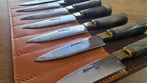 STEAK KNIVES SET x 12 Argentine Gaucho  Stainless Steel  Mission Argentina.