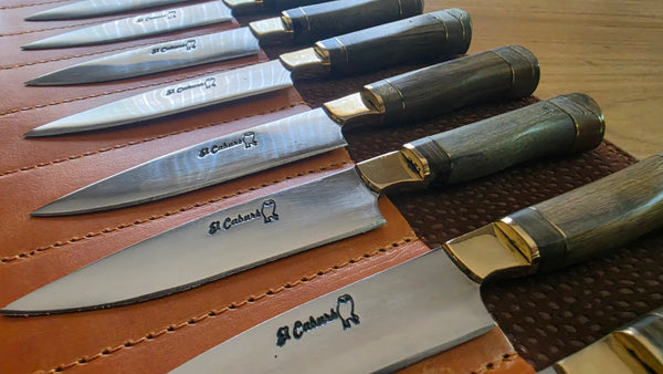 STEAK KNIVES SET x 12 Argentine Gaucho  Stainless Steel  Mission Argentina.