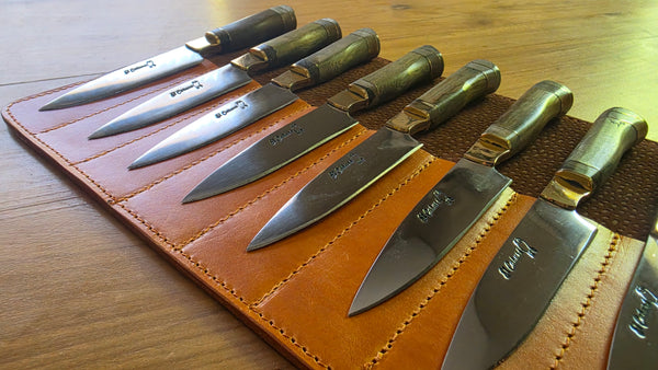 STEAK KNIVES SET x 12 Argentine Gaucho  Stainless Steel  Mission Argentina.