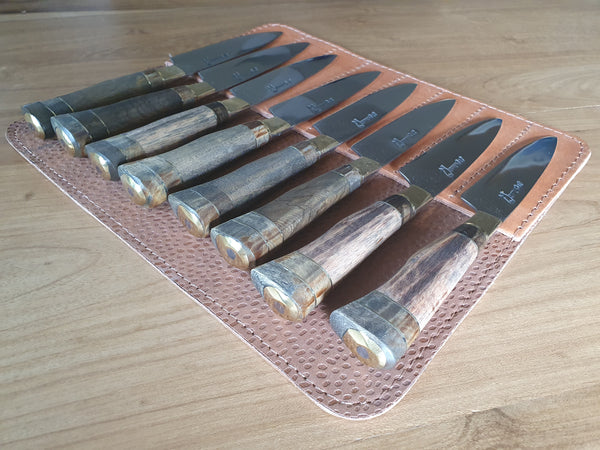 STEAK KNIVES SET x 8 Stainless Steel  Mission Argentina. C211x8