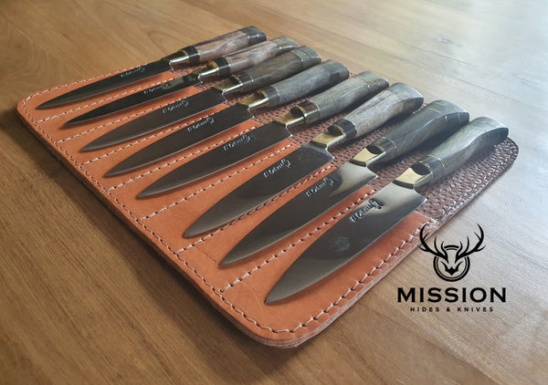 STEAK KNIVES SET x 8 Stainless Steel  Mission Argentina. C211x8