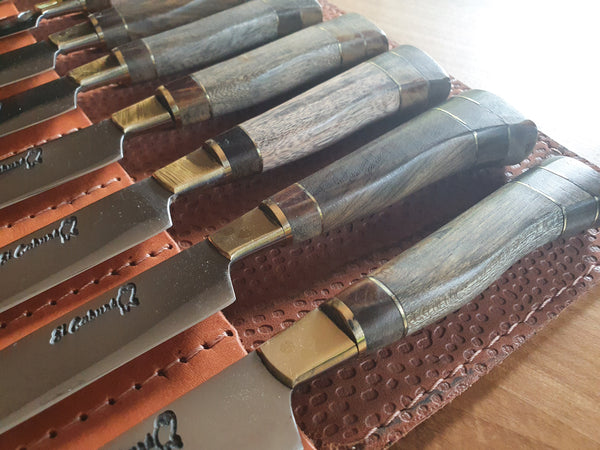 STEAK KNIVES SET x 8 Stainless Steel  Mission Argentina. C211x8