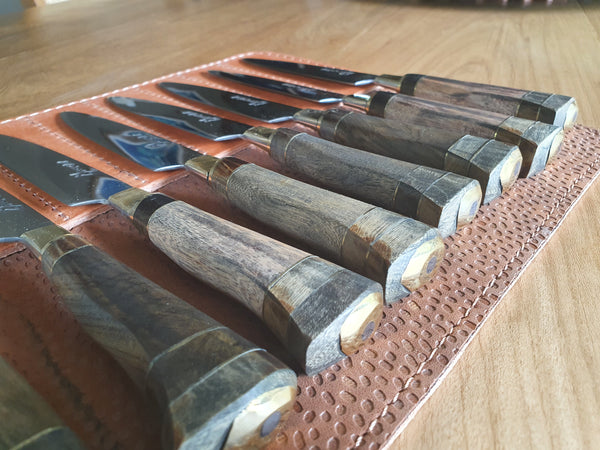 STEAK KNIVES SET x 8 Stainless Steel  Mission Argentina. C211x8