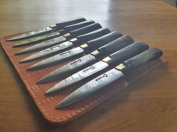 STEAK KNIVES SET x 8 Stainless Steel  Mission Argentina. C211x8