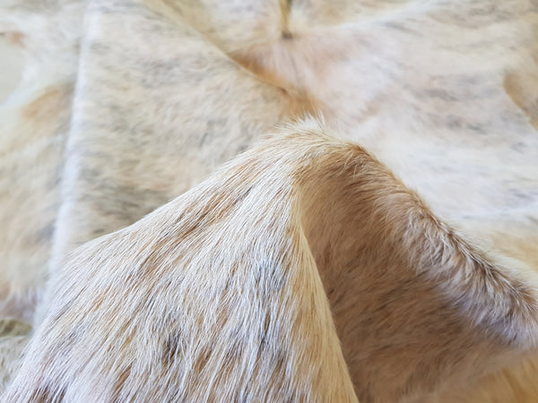GRAY LARGE Cowhide Rug Peau de Vache Cow Hide Fur