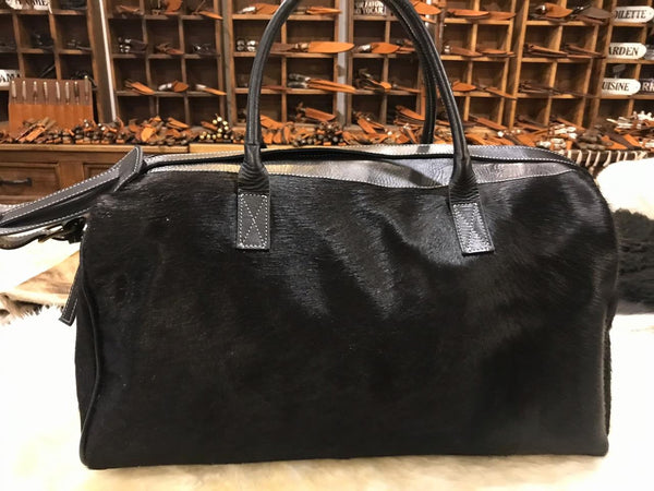 Cowhide Travel Bag! Weekender Traveller Bag! Unique Piece!
