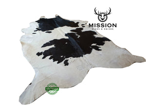 Huge XXL Amazing BLACK and WHITE   Cowhide Rug Cow skin Leather Carpet Cow Hide Area Rug Tapis Peau de Vache
