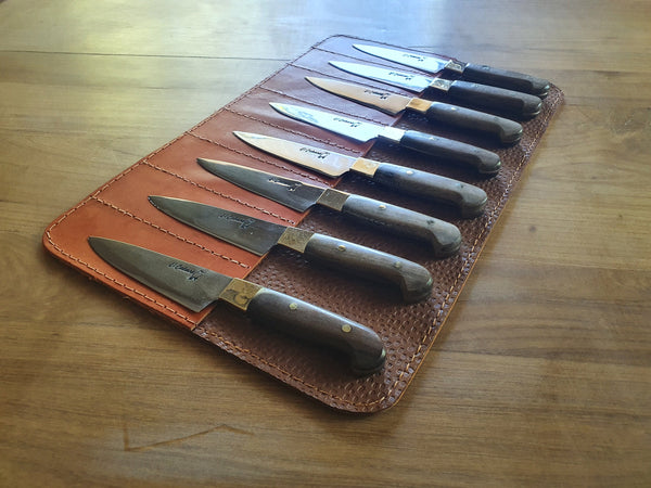 8 STEAK KNIVES SET Stainless Steel Gaucho Knives  Mission Argentina. Father Day