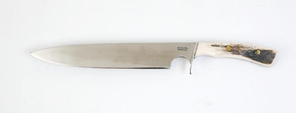 Argentine Gaucho Deer Horn Carving Knife. Stainless Steel 420 Mo Va. Mission Argentina. 11" Blade